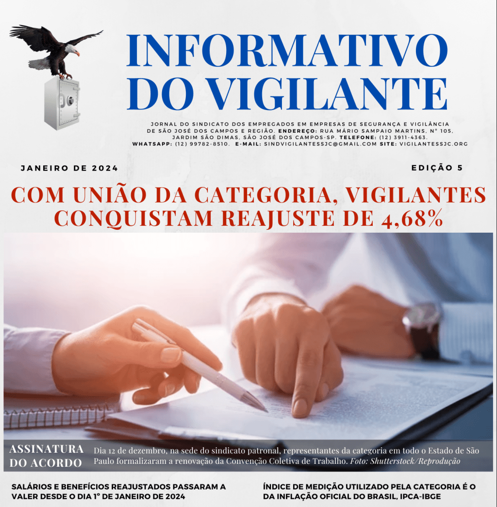 Diretores do Sindicato entregam Informativo do Vigilante